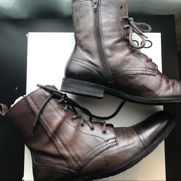 Men’s ALDO Leather Carcamo Military Boots - Picture 2 of 8